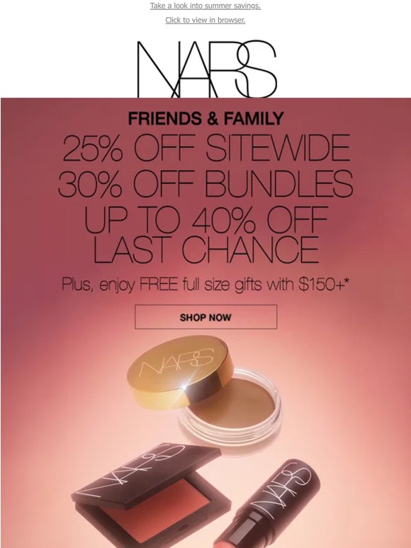 Dive in with up to 40% off.
