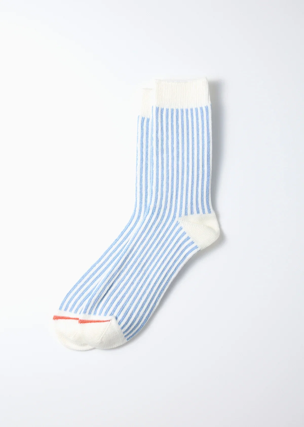 Image of Vertical Stripe Socks - Light Blue