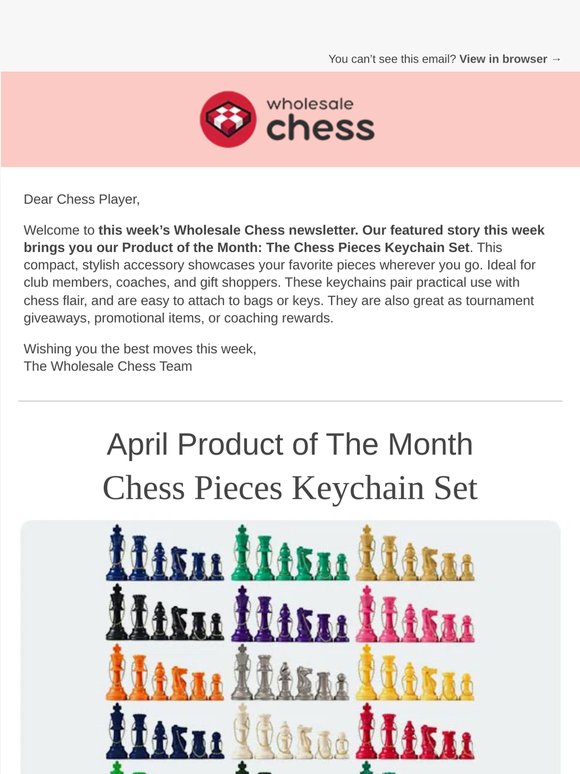 Discover Our Chess Pieces Keychains