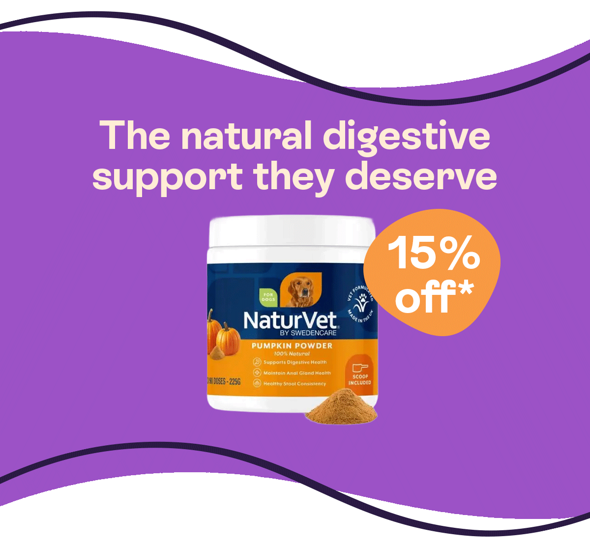 The natural digestive supplement they deserve