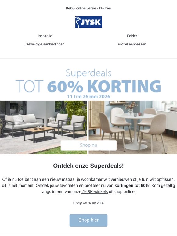 De Superdeals zijn begonnen! 💙
