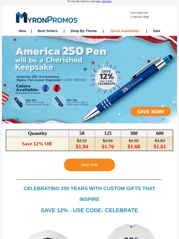 Honor America 250 With Every Signature — Save 12%