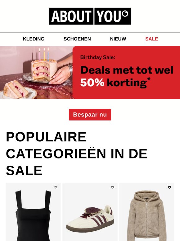 EXTRA:  Tot wel 50% Birthday DEAL korting