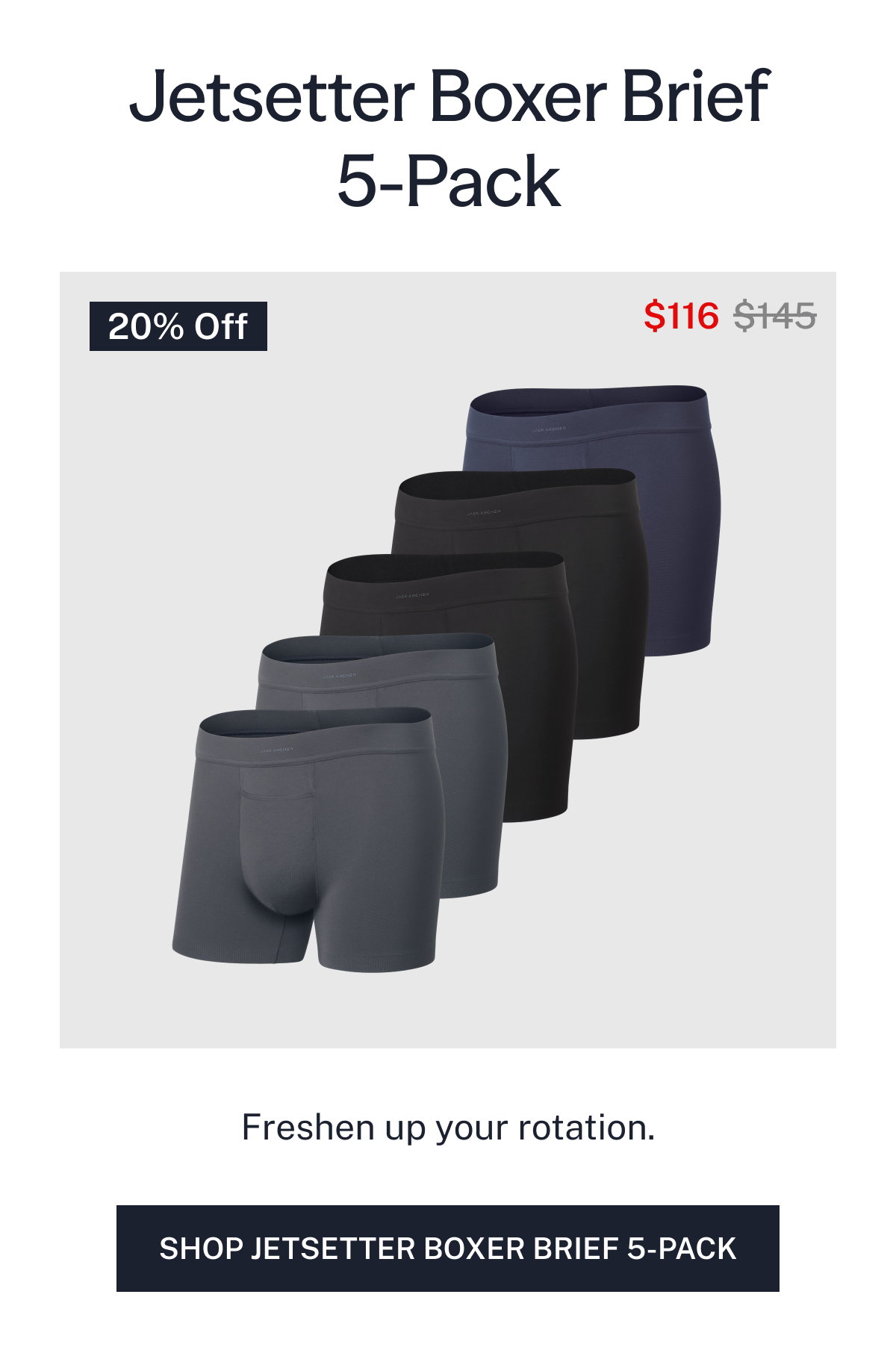 Jetsetter Boxer Brief 5-Pack