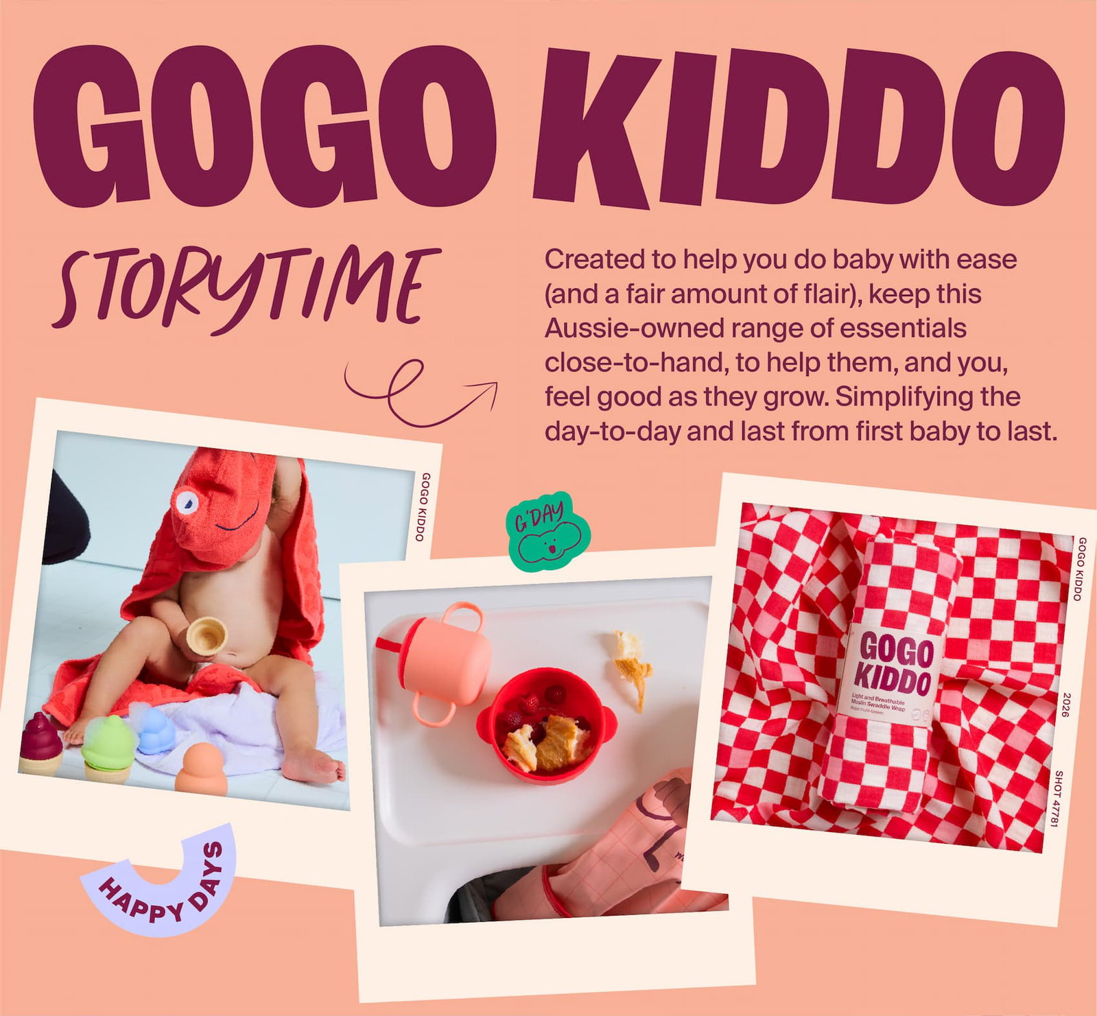 Created to help you do baby with ease (and a fair amount of flair), keep this Aussie-owned range of essentials close-to-hand, to help them, and you, feel good as they grow. Simplifying the day-to-day and last from first baby to last. 