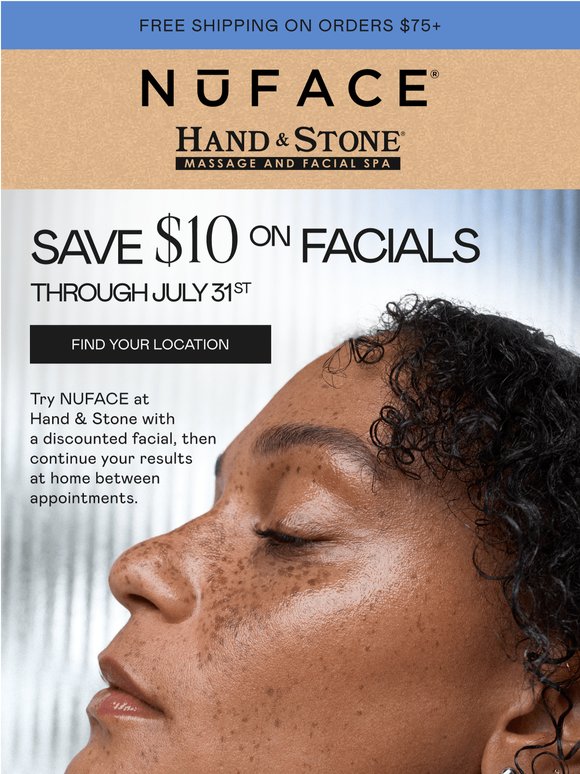 $10 off facials at Hand & Stone ☀️️
