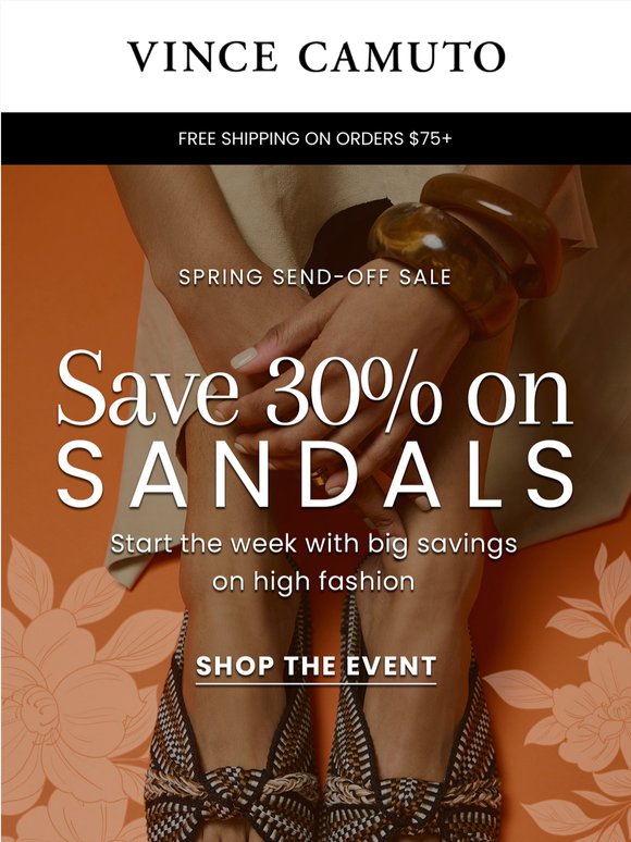 Confirmed ‼️ 30% Off Sandals Is Waiting for You