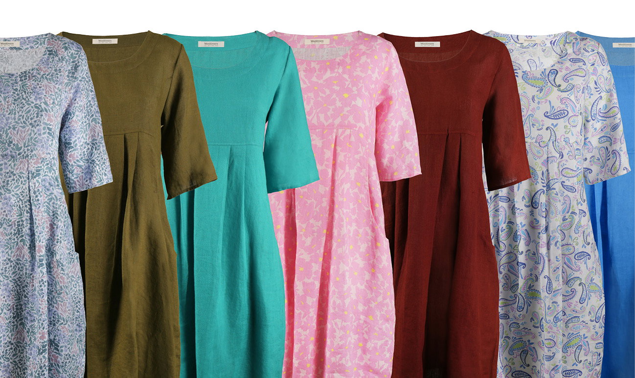 Robe-Tunique à poches - Femme - Pur Lin