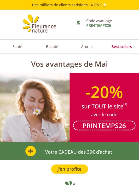 Votre nouveau code promo a été activé