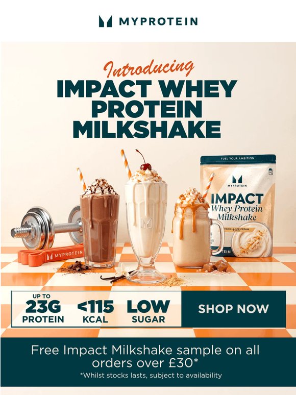 Introducing... Impact Whey Protein Milkshake