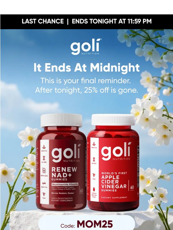 Last chance for mom (and you).