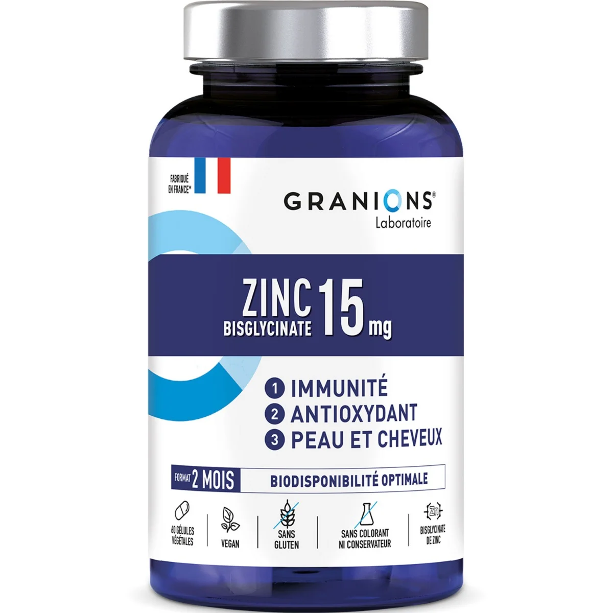 Image of Zinc Bisglycinate 15mg - 60 gélules