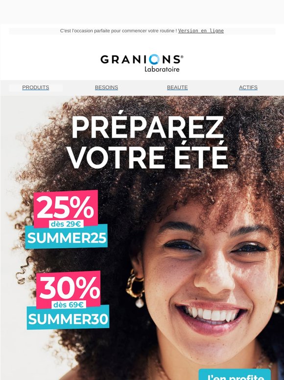 Rayonnez cet été avec -30% ✨