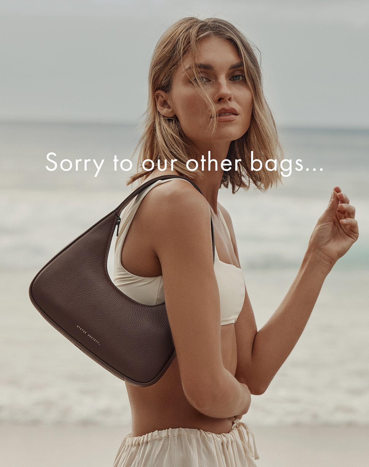 'Sorry to our other bags...' - Status Anxiety featuring 'Aurora' Bag in Cocoa