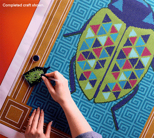 Limited-Edition Crafting Collection Make your own masterpiece. Unleash your inner crafter, explore new possibilities and art it up! Completed craft shown Diamond Art Scarab by Jonathan Adler x Michaels