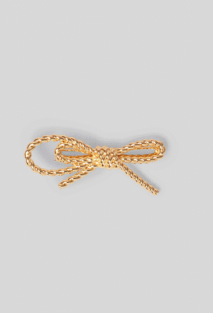 Barrette nœud torsadé