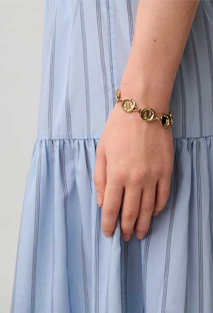 Bracelet chaîne dorée