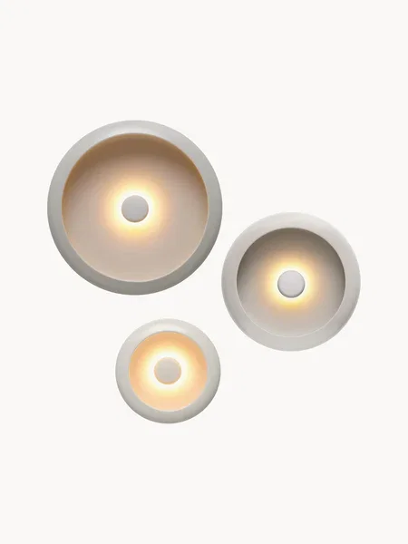 Dimm­bare LED-Außenwandleuchten Oloha, 3er-Set