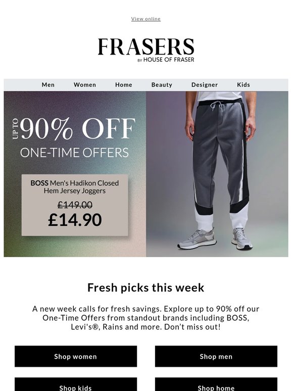 Want 90% off BOSS?