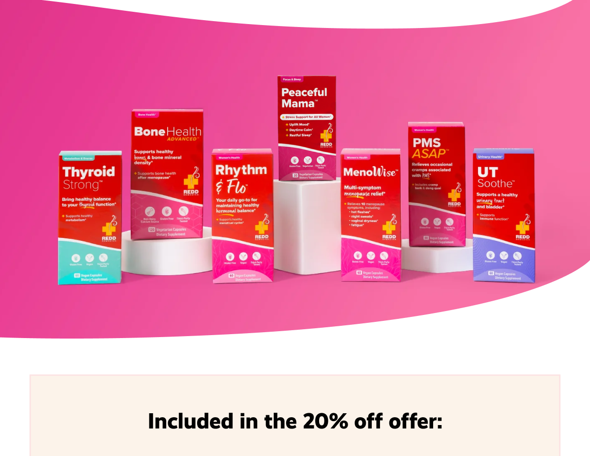 Included in the 20% off offer: