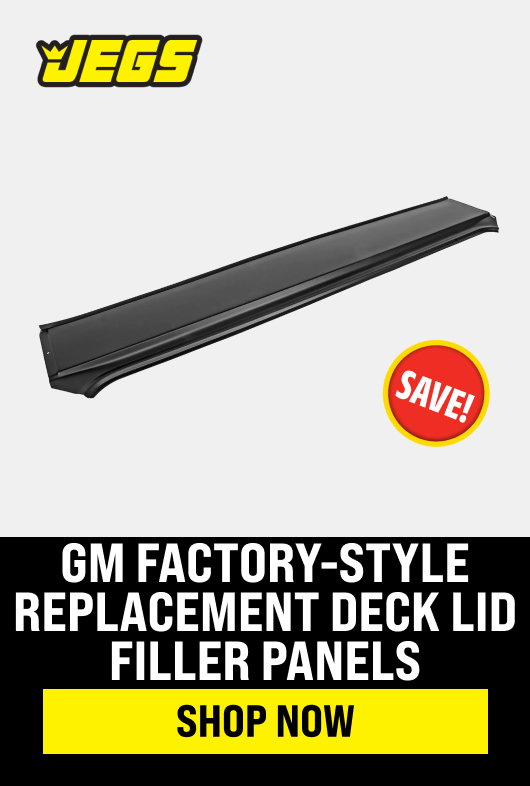GM Factory-Style Replacement Deck Lid Filler Panels