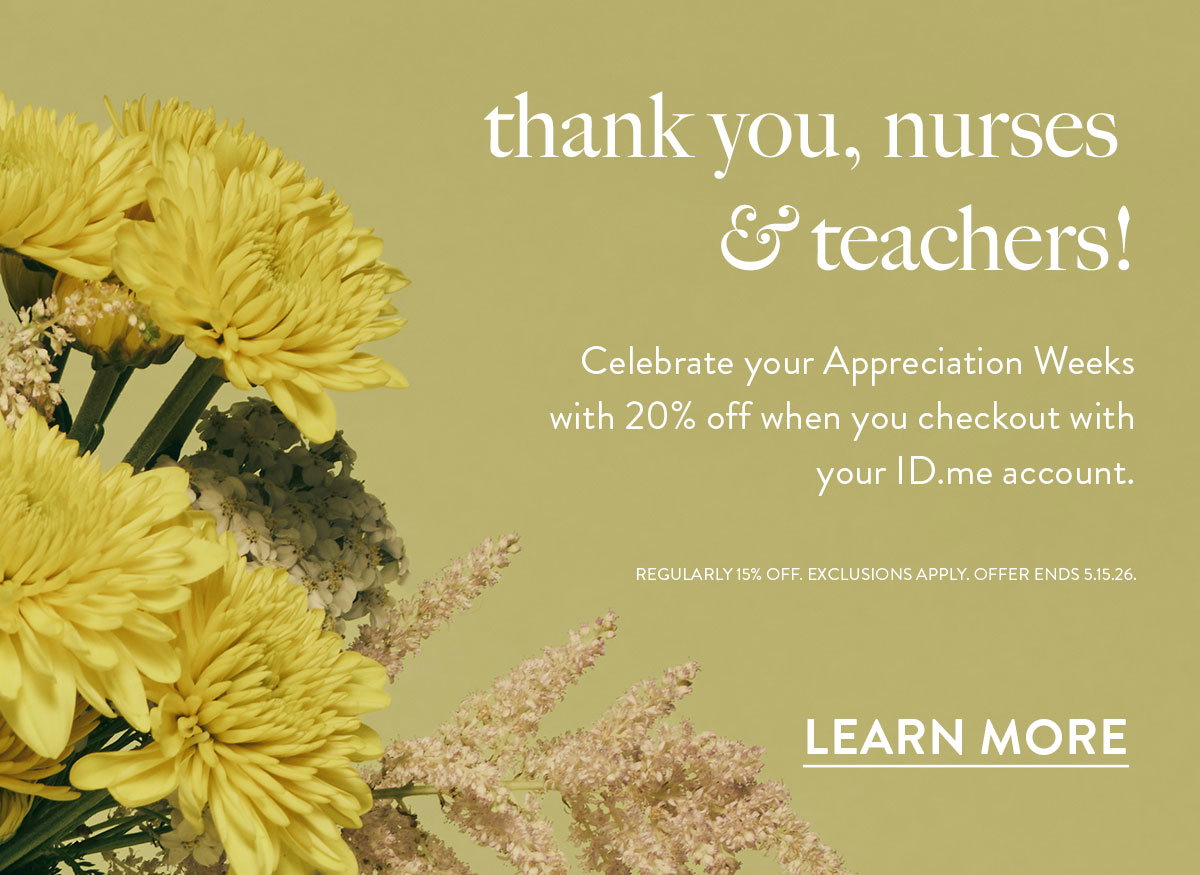 thank you, nurses & teachers!