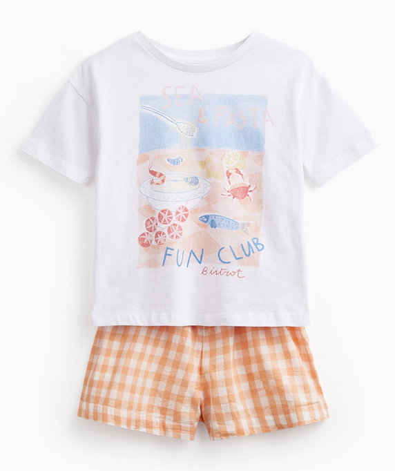 Pasta Club T-Shirt & Shorts Set