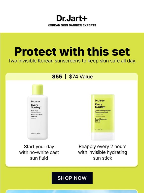 Save 25% on two SPF essentials