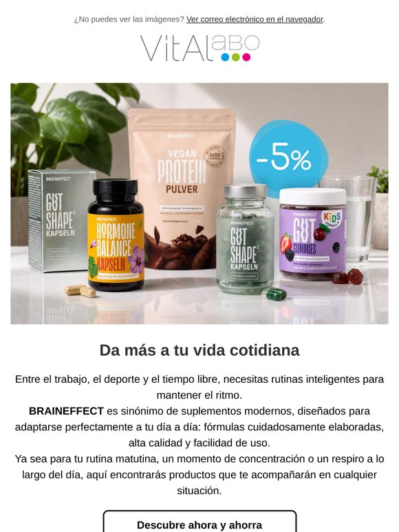Tu upgrade te espera: -5% en BRAINEFFECT 🧠