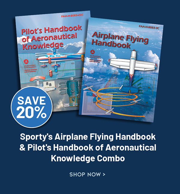 Sporty’s Airplane Flying Handbook and Pilot’s Handbook of Aeronautical Knowledge Combo