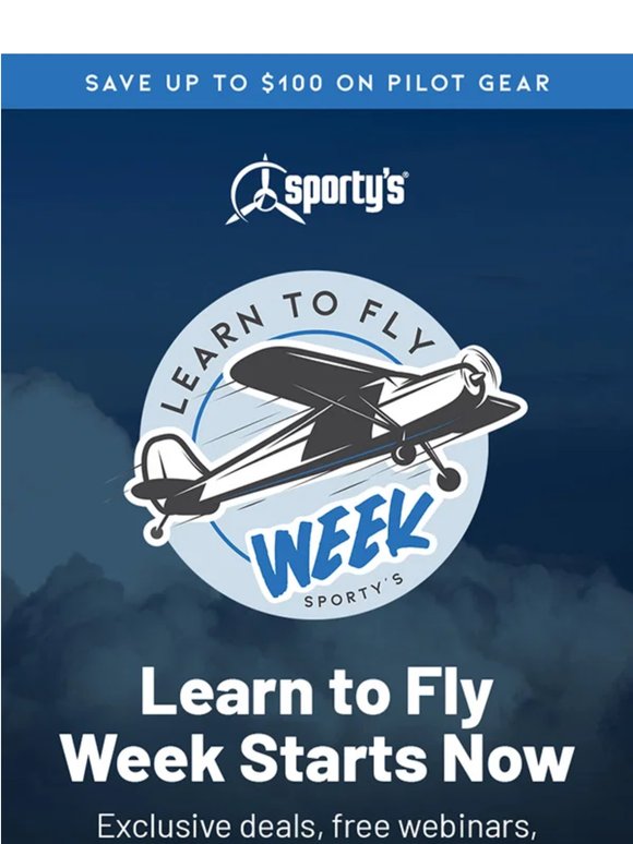 Learn to Fly Week starts now