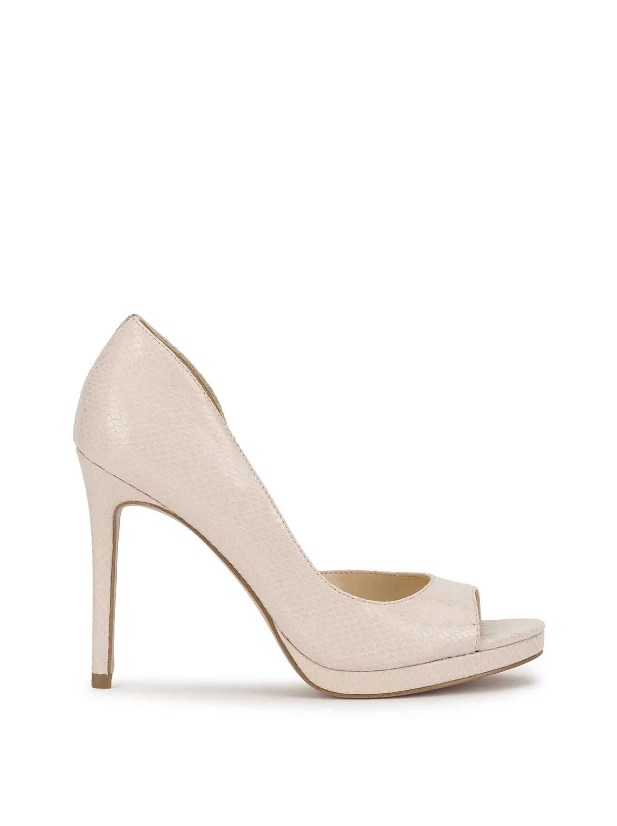 Image of Kimli Peep Toe Pump in Chalk