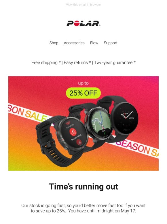 Did you secure your Polar deal yet?