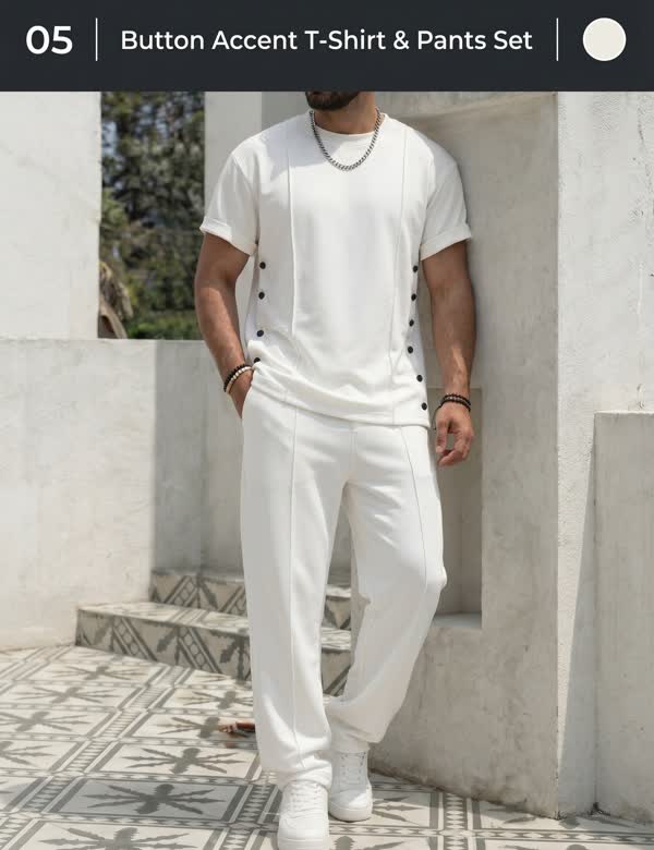 urban-casual-button-accent-t-shirt-pants-set