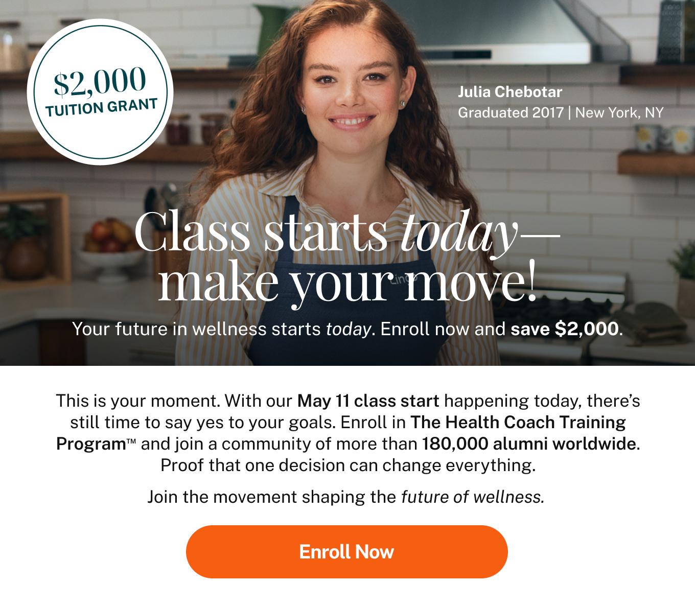 Class Starts Today: The Health Coach Training Program
