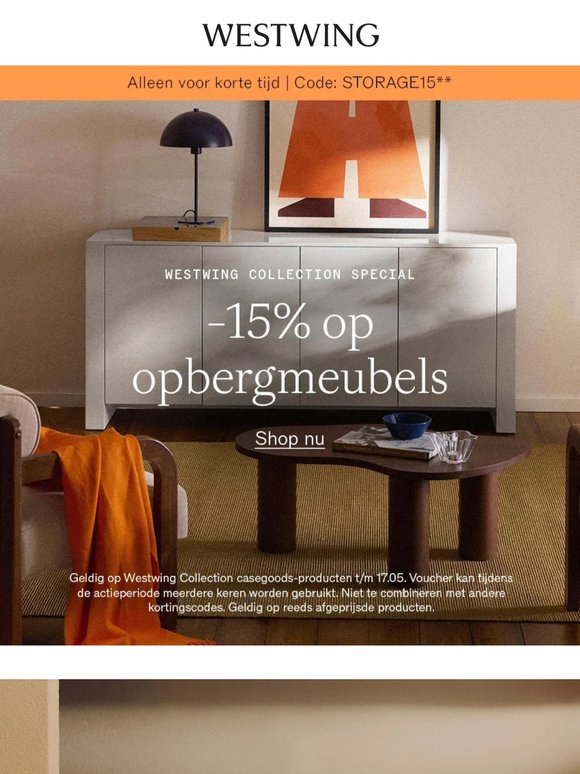 Westwing Collection Special: -15% op opbergmeubels
