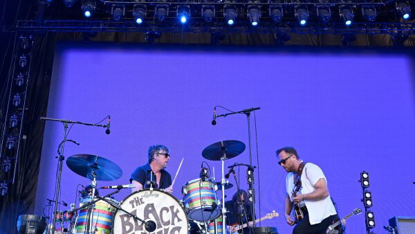  (Left to right) Patrick Carney and Dan Auerbach of The Black Keys perform onstage during the 2024 March Madness Music Festival at Margaret T. Hance Park.