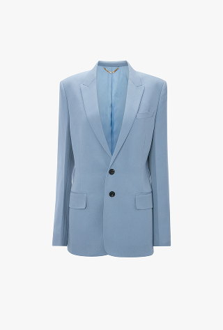 Tailored Jacket In Ocean Mist