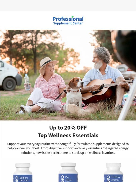 Up to 20% OFF Daily Wellness Favorites