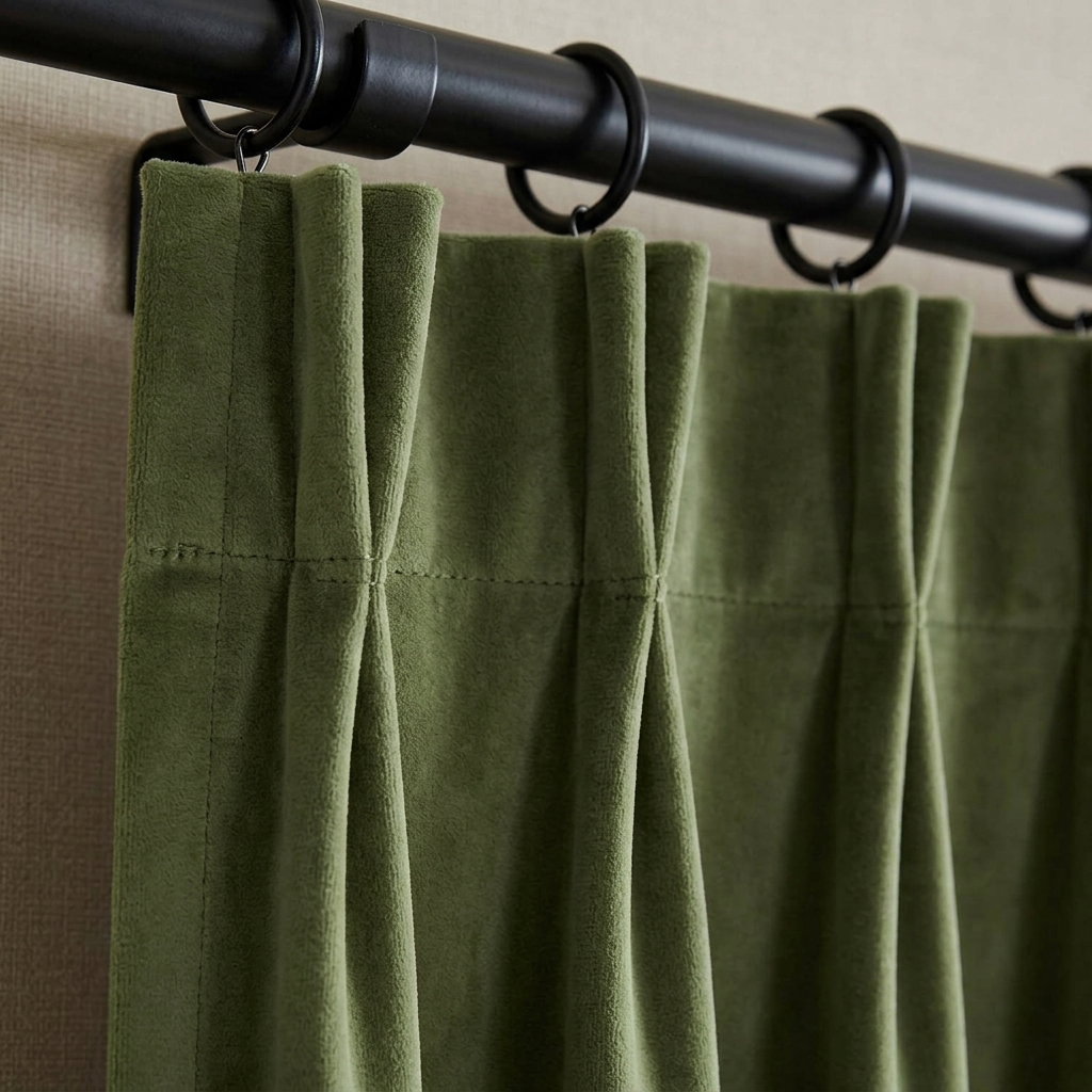 Pinch Pleat  Best for classic elegance  Tailored, formal look Ideal for traverse rods Designer-finished feel