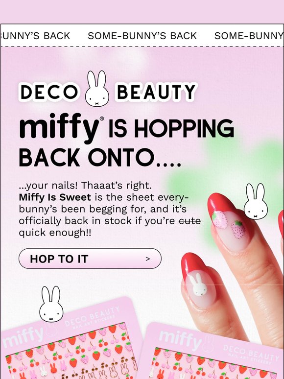 SHE'S BACK 🍓🐰
