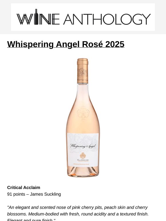 91pt Whispering Angel Rosé in stock now 🌹