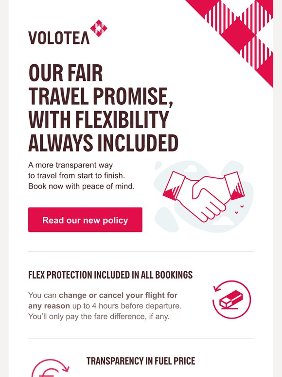 Dear client, discover Volotea’s Fair Travel Promise