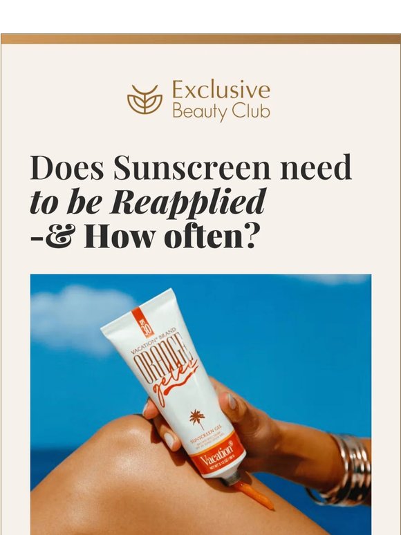 How often should you reapply sunscreen? 🧴
