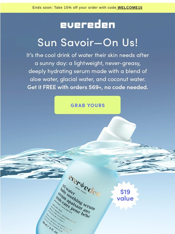 FREE after-sun serum! 😎