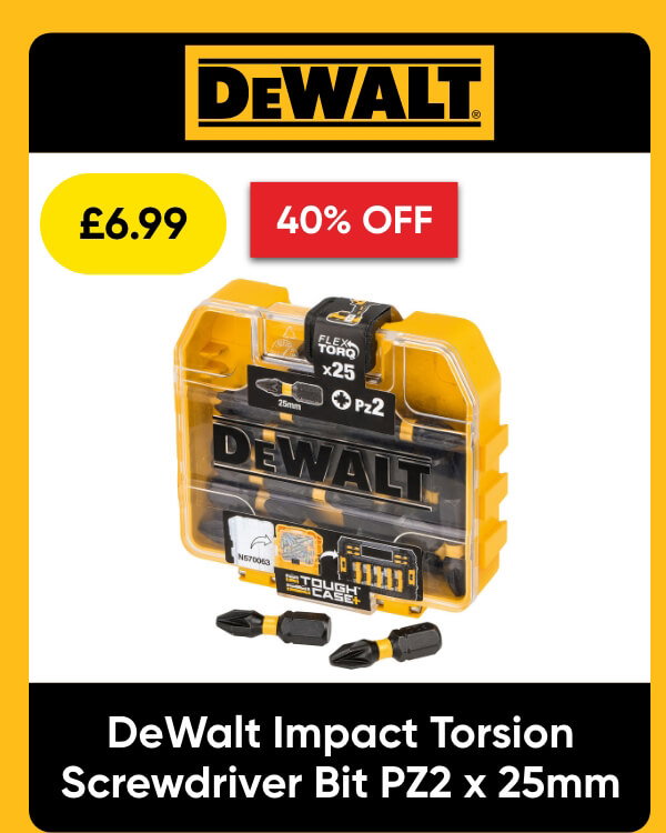 DeWalt Impact Torsion Screwdriver Bit PZ2 x 25mm