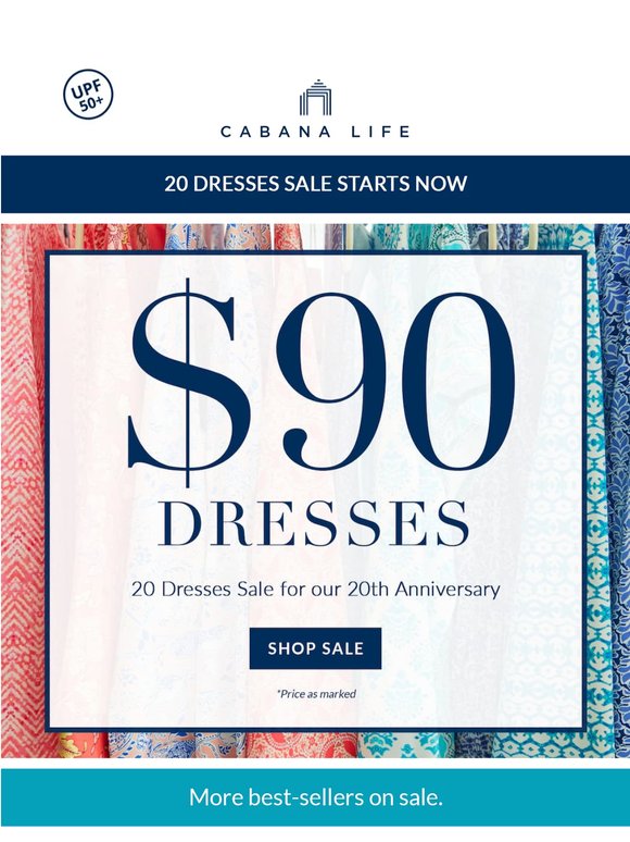 SALE STARTS NOW: $90 Dresses 🎉