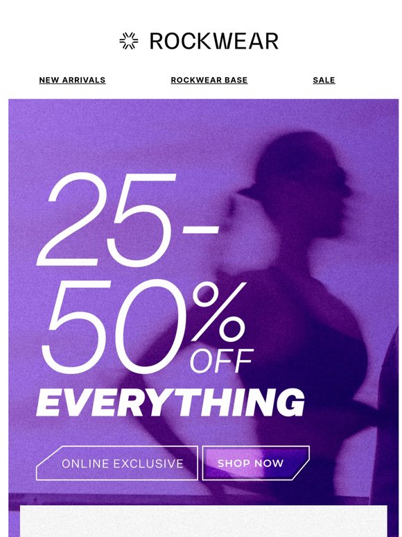25-50% Off E.V.E.R.Y.T.H.I.N.G 😍