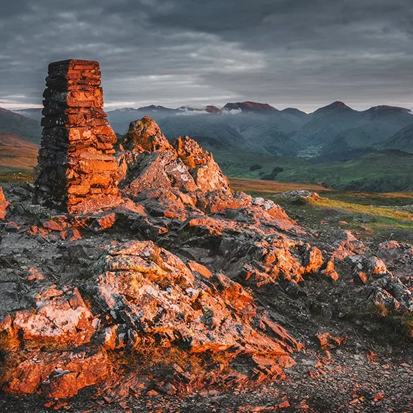 Sunset at High Seat Trig Point