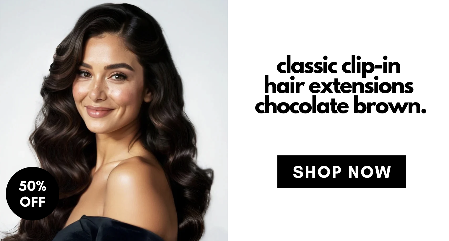 classic clip-in  hair extensions  chocolate brown.  SHOP NOW